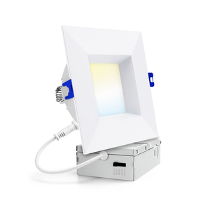 Đèn LED âm trần 4/6 inch, viền vách ngăn, có thể điều chỉnh độ sáng, 10/13W, 5000K ánh sáng ban ngày, 600/800 LM, đánh giá ẩm, nhôm trang bị thêm đơn giản - Product Image 4