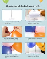 Kit de support d'arche de ballon avec base, cadre de guirlande de support d'arche de ballon réglable avec base d'eau pour la fête de mariage d'anniversaire