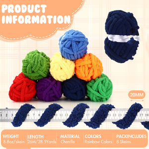 Factory Price Chunky Chenille <b>Yarn</b> for Blanket Thick Chenille Blanket <b>Yarn</b> - Product Image 6