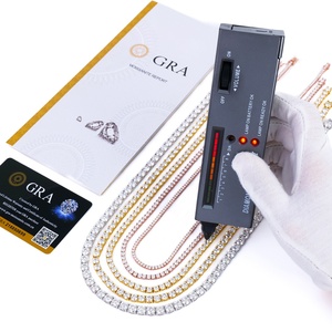 Collar de Cadena de Tenis de Plata de Ley 925 de Lujo, Estilo Hip Hop, 5 mm, 16/18/20/22/24 Pulgadas, para Hombre y Mujer, con Moissanita - Product Image 2