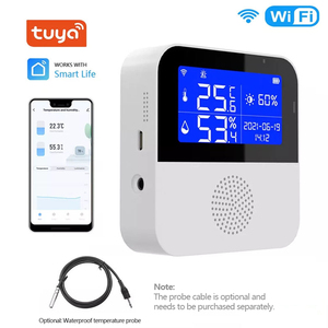 温湿度检测器外部探头温度计家用Wifi图雅温度计湿度计 - Product Image 3