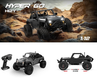 Nouveautés MJX Hypergo H12Y 1/12 Voiture de course en métal sans balais 4WD Modèle de voiture RC pour enfants 12 km/h Câble USB Jouets Cadeau de Noël