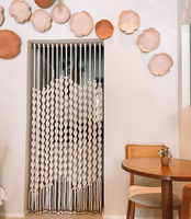 Crochet Dentelle Sheer Bohème Creux Tricoté avec Glands Macramé Tenture Murale Rideau Coulissant Porte Chambre Diviseurs pour La Maison