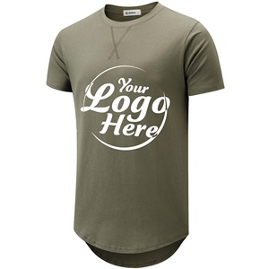 T-shirts mode poids lourd uni 100% coton doux vêtements de gym t-shirt personnalisé pour hommes vente en gros - Product Image 6