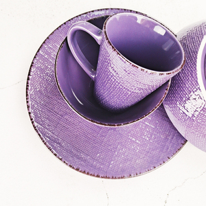Royal Purple Fashion Embossed Ceramic <strong>Christmas</strong> Dinner <strong>Set</strong>/<strong>crockery</strong> <strong>Sets</strong> Porcelain Dinner/dish <strong>Set</strong> Dinner - Product Image 4