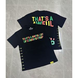 เสื้อยืดคอกลมแขนสั้นพิมพ์ลาย Cough Syrup สำหรับผู้ชาย - Product Image 6