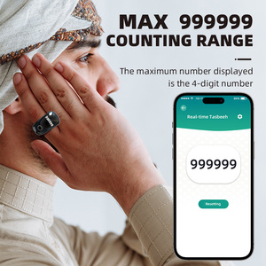 Bague de prière numérique Tasbih, compteur jusqu'à 999 999, rappels personnalisables, bague intelligente de prière musulmane Tasbih zikr - Product Image 5