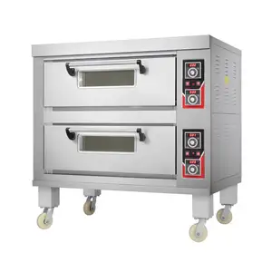 HTD-40D Роскошная электрическая хлебопекарная печь, профессиональная пекарня, 2 палуба, 4 многоэтажная печь для пекарни