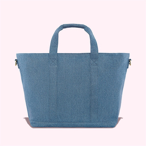Túi <span class=keywords><strong>Tote</strong></span> Mùa Hè Mới Túi Hành Lý Denim Dung Tích Lớn Túi <span class=keywords><strong>Tote</strong></span> Denim Cho Nữ Có Miếng Vá - Product Image 4