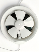 Ventilateur d'extraction de fenêtre rond à moteur à pôles ombragés, durable, 5 pales, 15W, faible consommation, silencieux, installation facile