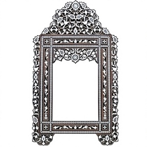BS INTERNATIONAL Handmade Modern Blue Bone Inlay Eco-Friendly Illumination Decorative Framed Customized <b>Wall</b> <b>Mirror</b> No - Product Image 6