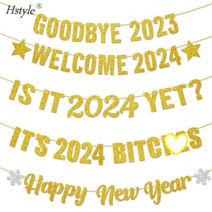 2026 joyeux nouvel an fête fournitures décorations paillettes lettre bannière Photo accessoires guirlande au revoir 2023 bienvenue 2026S2742 - Product Image 5
