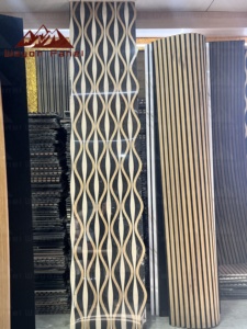 Pannello Acustico in Doghe di Legno Wayon, Facile da Installare, Fonoassorbente in Feltro per Riduzione del <span class=keywords><strong>Rumore</strong></span> nel Soggiorno - Product Image 3