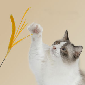 Setaria Extra Long Cat Pole with Steel Wire Feather Rod Flexible <b>Interactive</b> Chew <b>Toy</b> <b>for</b> Cats <b>Pets</b> <b>Interactive</b> Movement <b>Toy</b> - Product Image 6