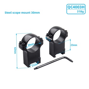 Anillos de Liberación Rápida de Acero de 30 mm con Montura de 21 mm, Accesorios Deportivos para Exteriores, Opciones de Altura, Venta al Por Mayor Personalizada - Product Image 2