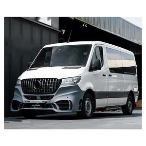 Kit Carrozzeria W907 <span class=keywords><strong>910</strong></span> Trasformazione Modello GT con Gruppo Paraurti Anteriore e Posteriore con Griglia per Mercedes <span class=keywords><strong>Sprinter</strong></span> - Product Image 3