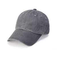 Casquette de baseball promotionnelle à étiquette privée, style streetwear vieilli, design sportif en tissu Dobby