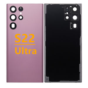Cubierta trasera de vidrio Compatible para <span class=keywords><strong>Samsung</strong></span> <span class=keywords><strong>Galaxy</strong></span> <span class=keywords><strong>S22</strong></span> Ultra 5G S908 Montaje de cubierta de batería Componentes de repuesto de carcasa de puerta trasera - Product Image 3