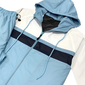 Ensemble de survêtement décontracté pour homme à prix de gros, coupe-vent avec capuche à cordon de serrage et poches latérales spacieuses, idéal pour l'hiver - Product Image 5