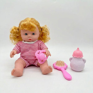 Muñeca Profesional con Voz de Niña, con Cepillo, Chupete y Biberón, 10 Pulgadas, Material de Vinilo, para el Desarrollo de Habilidades de Cuidado - Product Image 2