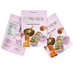 Sacs d'emballage pour épices 250g 500g 1kg, personnalisables, recyclables, réutilisables, sachets à fond plat pour assaisonnements - Product Image 1