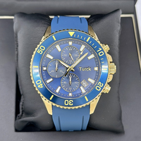 HB1513965 Montre pour homme de luxe, tendance et polyvalente, style urbain, 100M WR, cristal, acier inoxydable, bracelet en silicone, quartz, 22 mm