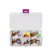 11 pièces 56g leurres métal brochet cuillère leurre Spinner lames appâts plate-forme crochet en ligne Spinner pêche Spinner appât leurre ensemble Kit
