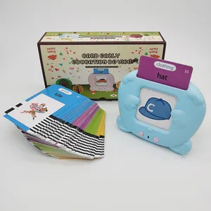Original Custom Printed Language Flash Cards Electronic Machine Read Talking Learning Baby Flashcards For Kids Educational