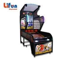 Machine de jeu de tir de basket-ball d'amusement intérieur à pièces Arcade Jeu De Basket avec matériel électronique en métal Type de boxe