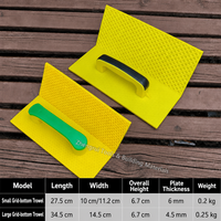 Spatule de jointoiement en plastique à grille fine 275 mm pour carrelage, joints étroits et mosaïque