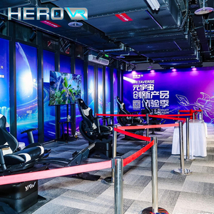 Plateforme de mouvement immersif 360° HEROVR à fort potentiel de rentabilité, machine de jeu <span class=keywords><strong>VR</strong></span> à construction métallique pour parcs d'aventure intérieurs/extérieurs - Product Image 4