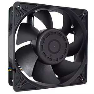 พัดลมแกน Red Wind ขนาด 120 มม. DC 12V แบบไร้แปรงถ่าน ลูกปืนแบบ Sleeve Bearing ความเร็ว 3000 รอบต่อนาที สำหรับงานอุตสาหกรรม ประหยัดพลังงาน เงียบ ทนความร้อนสูง - Product Image 1