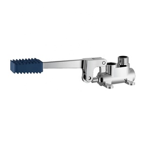 Watersino OEM Robinet de chasse à pédale en laiton Robinet de lavage monté sur le pont à une poignée pour usage public Mélangeur d'eau chaude et froide - Product Image 5