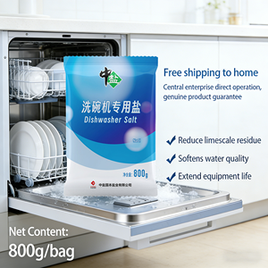 800g <span class=keywords><strong>Sel</strong></span> en poudre spécial écologique <span class=keywords><strong>pour</strong></span> lave-<span class=keywords><strong>vaisselle</strong></span> Zhongyan, chlorure de sodium de qualité alimentaire, adoucit l'eau, prévient le calcaire, protège - Product Image 1