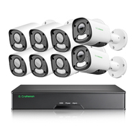 GR-YUFX-M5S-K8 HiEasy Aplikasi Ponsel 16 Kanal 4K NVR dengan Kamera Keamanan IP POE Pengenal Wajah Penghitung Orang Tampilan Jarak Jauh