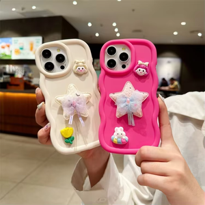 Fundas de Teléfono de TPU Suave con Lazo para Niñas, Accesorios de Moda para Personalizar la Parte Trasera, para Samsung Galaxy A16 A06S A56 S24, Venta al por Mayor de Fábrica BAILI - Product Image 1