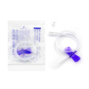 Aguja de mariposa de 21g con adaptador Luer, instrumento veterinario para canulación asistida por Vucuum - Product Image 1