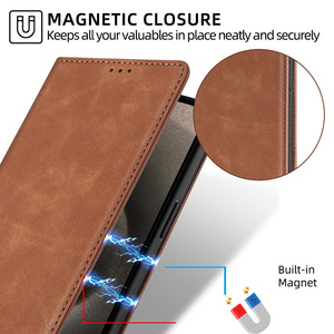 Étui de téléphone à rabat en cuir PU de luxe avec porte-cartes et design antichoc pour 16 Pro Max - Product Image 3