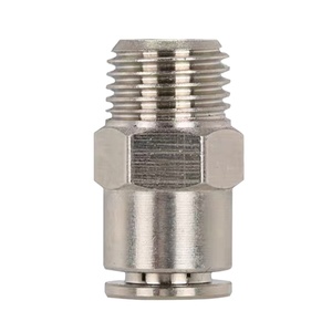 Aochente Messing Pneumatische Rohrverschraubungen PC-Modell Vernickelte Union Luftschlauch Schnellverbinder Push-In Gewinde M1/8-M3/8 1,5 Jahre Garantie - Product Image 2