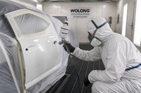 Peinture automobile Wolong 2K901 Pure White Hydroxyl Acrylic pour rénovation, finition solide Clean-Bright pour voitures particulières, séchage en 0,5h