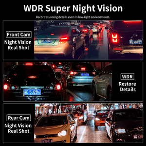 UHD 4K ống kính kép di động xe Dashcam phía trước phía sau với GPS Wifi thời gian thực xem <span class=keywords><strong>3</strong></span> inch WDR Video Recorder được xây dựng trong Dash máy ảnh - Product Image 3