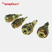Conectores de Audio y Bornes de Conexión de Acero Inoxidable/Latón Mecanizados por CNC Personalizados con Tolerancia de Precisión