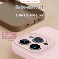 Coque de téléphone portable antichoc en silicone liquide à protection intégrale pour iPhone 17 Pro Max iPhone 16, compatible OEM, accessoire professionnel personnalisé