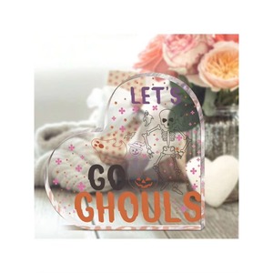 Corazones de Acrílico para Halloween - Diseños de Calabazas, Esqueletos y Fantasmas - para el Hogar, la Oficina o para Disfrutar - Product Image 4