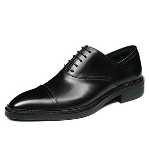 Chaussures en cuir imperméables de qualité professionnelle, confortables, antidérapantes, respirantes, décontractées, pour le bureau, pour la carrière, pour hommes, toutes saisons - Product Image 3