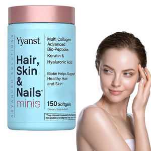 Capsules de collagène multi-sources et de biotine en gélules molles OEM/ODM pour la santé des cheveux, de la peau et le soutien immunitaire - Faible teneur en glucides et en sucre, personnalisable - Product Image 1