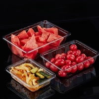 Boîte à clapet transparente 500g pour fruits (fraise, tomate, raisin) – Écologique et biodégradable – Vente en gros