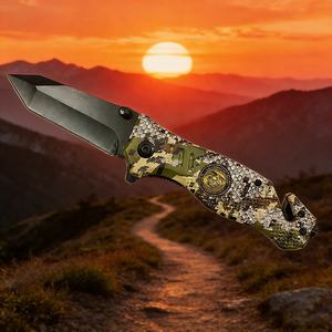 Coltello da Bushcraft con Manico in Alluminio e Logo Personalizzato, Coltello da Autodifesa con Lama in Acciaio Inossidabile, Coltello Multiuso, Regalo per Uomini - Product Image 1