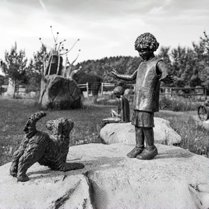 Escultura de Bronce Fundido a la Cera Perdida, Figura Humana para Jardín y <span class=keywords><strong>Plaza</strong></span>, Estatua de Bronce para Decoración de Paisajes Municipales, Villas y Parques - Product Image 2