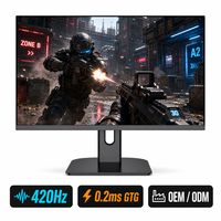 Moniteur de jeu Esports TN 24,1 pouces 420 Hz 0,2 ms OEM, étiquette privée, logo personnalisé, FHD, G-SYNC, FreeSync, fabricant